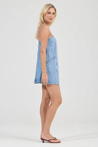 Rolla's Jeans Us Deco Denim Cami Dress In Blue