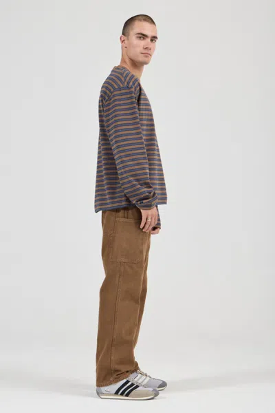 Rolla's Jeans Us Stripe Long Sleeve Tee In Multi