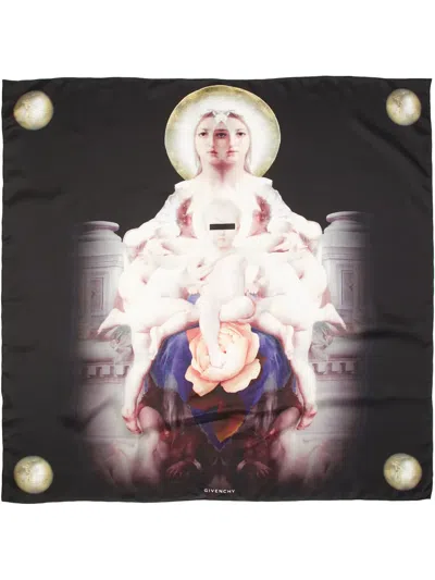 Givenchy Printed Scarf In Black