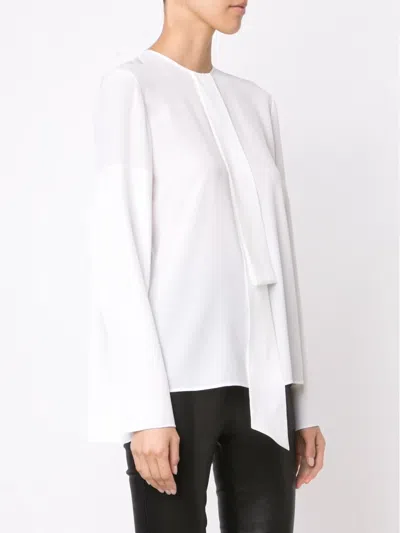 Givenchy Bow Blouse In White