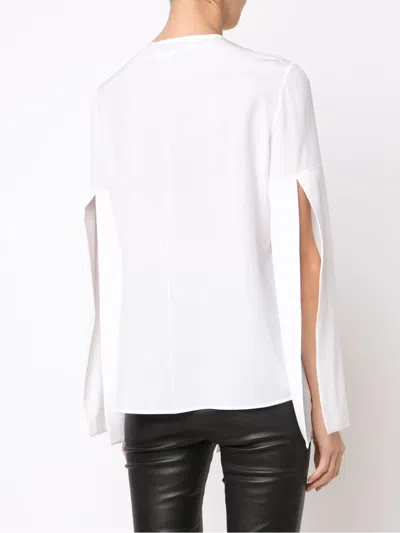 Givenchy Bow Blouse In White