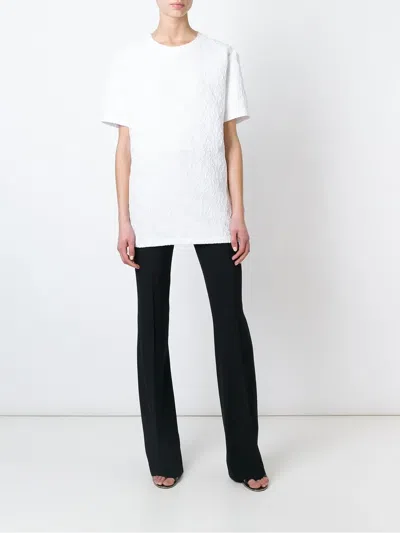 Givenchy Cloqué Oversized Top In White