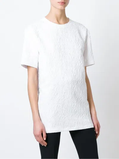 Givenchy Cloqué Oversized Top In White