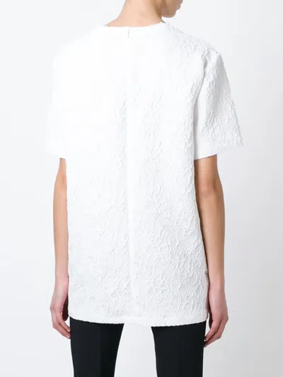 Givenchy Cloqué Oversized Top In White