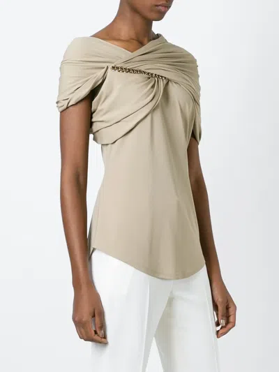 Givenchy Twisted Effect Top In Neutral