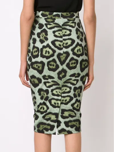 Givenchy Leopard Print Pencil Skirt In Multi