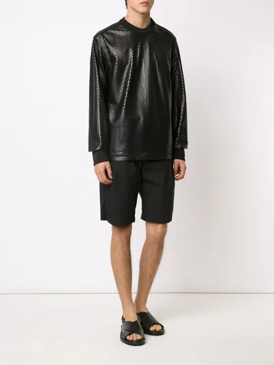 Givenchy Perforated Sweatshirt In Black