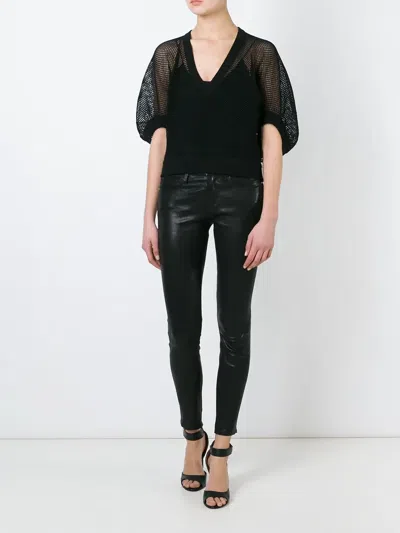 Givenchy Fishnet Sweater In Black