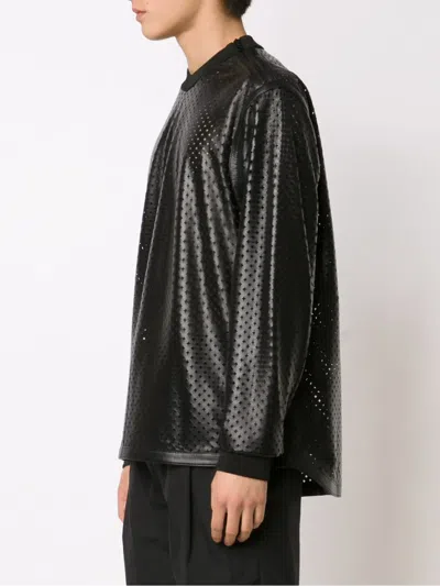 Givenchy Perforated Sweatshirt In Black