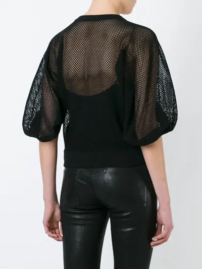 Givenchy Fishnet Sweater In Black