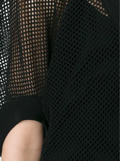 Givenchy Fishnet Sweater In Black