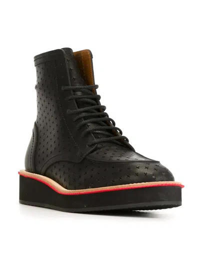 Givenchy Perforated Ankle Boots In Black