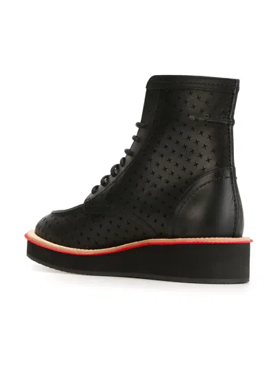 Givenchy Perforated Ankle Boots In Black