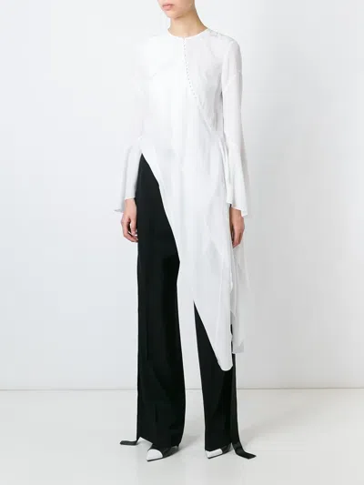 Givenchy Draped Asymmetric Blouse In White