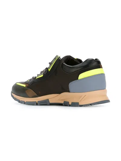 Lanvin Paneled Sneakers In Multi