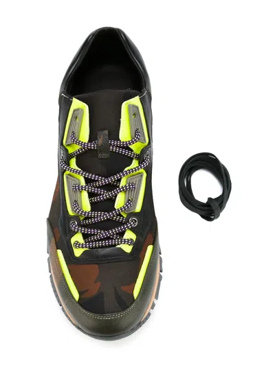 Lanvin Paneled Sneakers In Multi