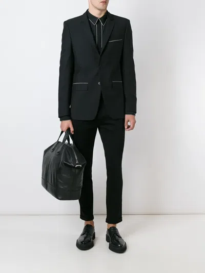 Givenchy Chain Trim Blazer In Black