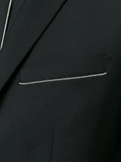 Givenchy Chain Trim Blazer In Black