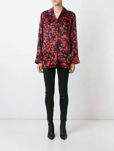 Givenchy Abstract Floral Print Shirt In Multi