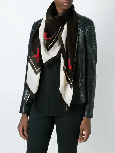 Givenchy Rottweiler Printed Scarf In Black