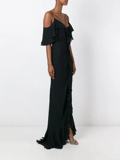 Pucci Cold Shoulder Gown In Black