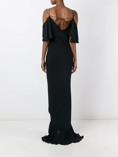 Pucci Cold Shoulder Gown In Black
