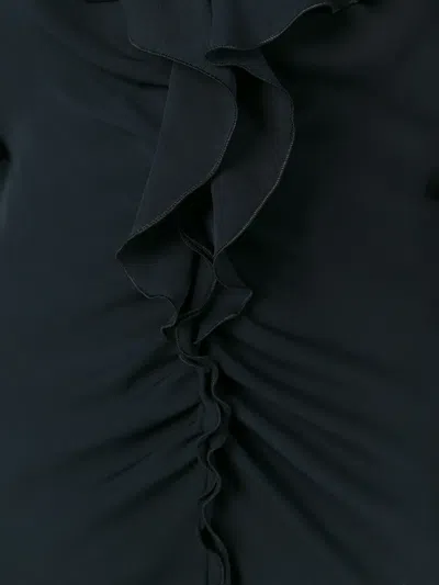 Pucci Cold Shoulder Gown In Black