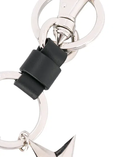 Givenchy Star Charm Keyring In Metallic
