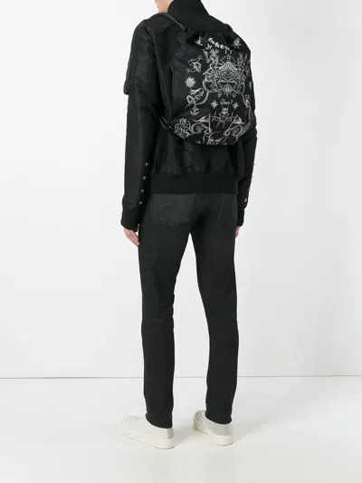 Givenchy Tattoo Print Drawstring Backpack In Black