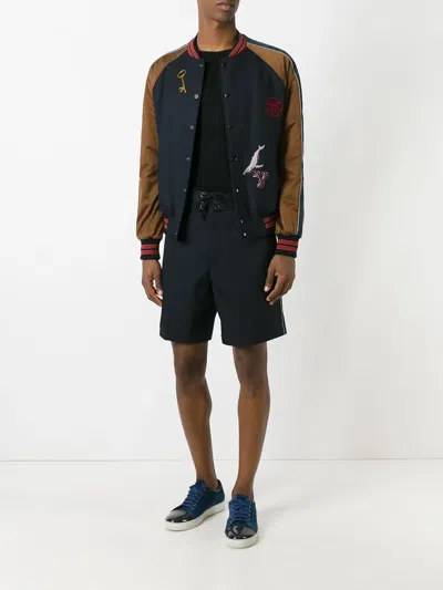 Lanvin Drawstring Shorts In Blue