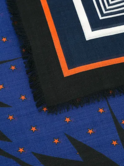 Givenchy Floral Star Print Scarf In Multi