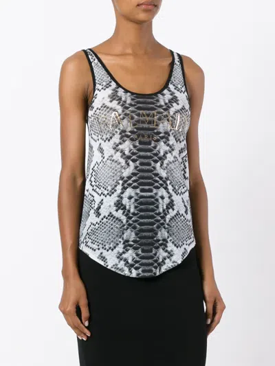 Balmain Printed Vest In Multi