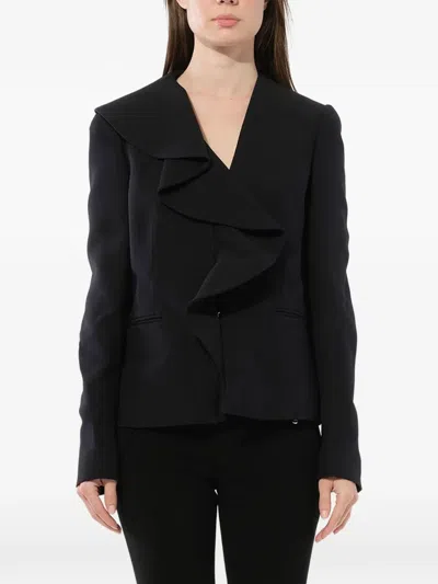 Pucci Frill-embroidered Blazer In Multi