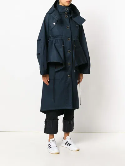 Kenzo Oversized Parka In Blue