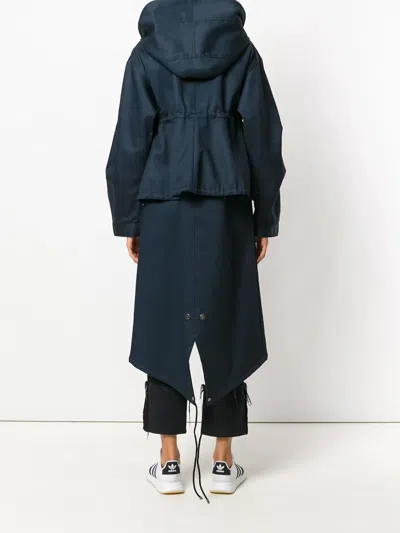 Kenzo Oversized Parka In Blue