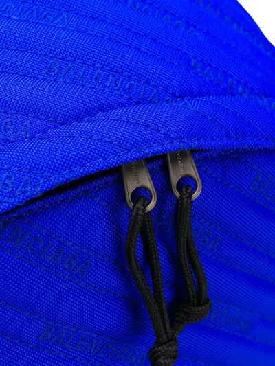 Balenciaga Quilted Backpack In Blue