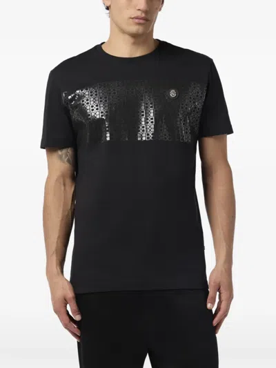 Billionaire Monogram T-shirt In Black