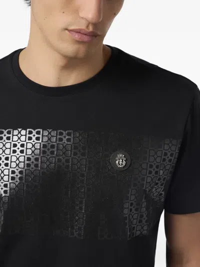 Billionaire Monogram T-shirt In Black