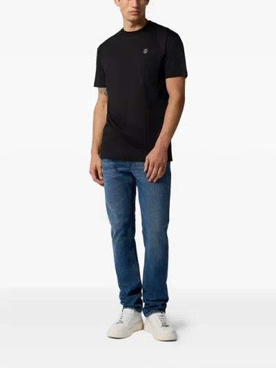 Billionaire Round-neck Logo-patch T-shirt In Multi