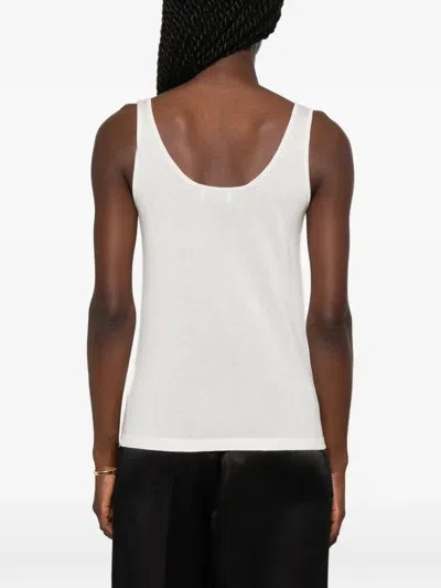 Soft Goat Featherlight Tank Top In White