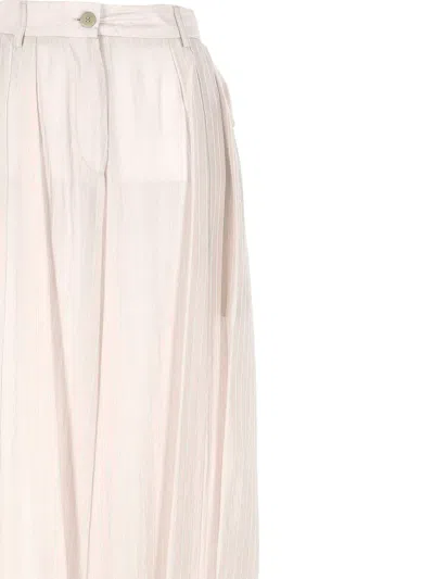 The Latest Pinstripe-pattern Elasticated-cuff Trousers In Multi