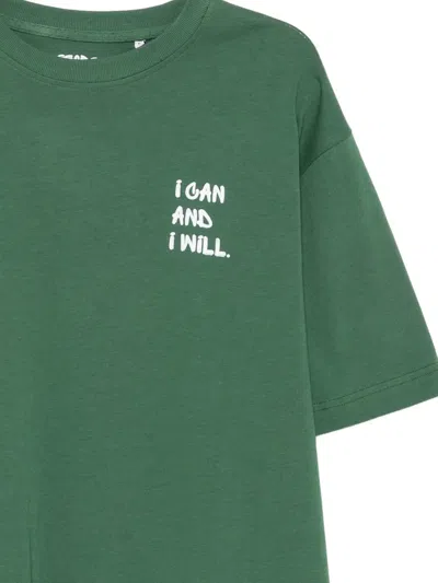 George Slogan-print Drop-shoulder T-shirt In Multi