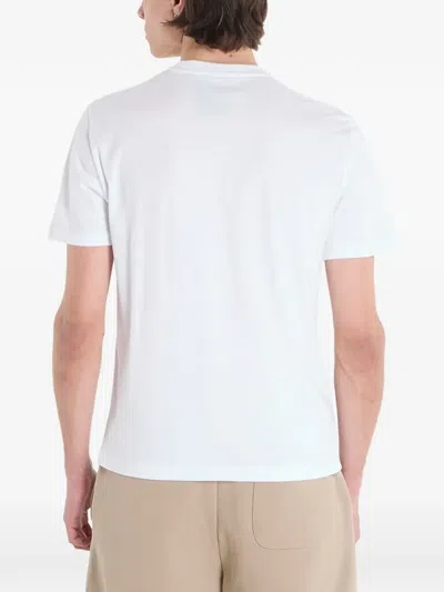 Ea7 Logo-print T-shirt In White