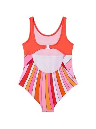 Pucci Junior One-piece Swimsuit In Multi