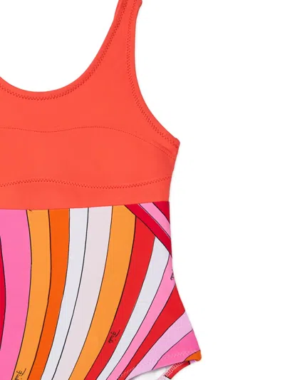 Pucci Junior One-piece Swimsuit In Multi