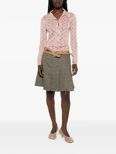 Marine Serre Moon-patternedcardigan In Multi