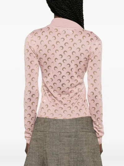 Marine Serre Moon-patternedcardigan In Multi