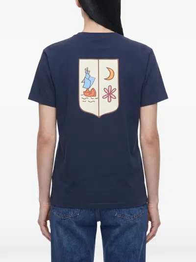 Muzaradi Logo-print Graphic-back T-shirt In Multi