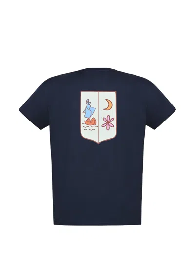 Muzaradi Logo-print Graphic-back T-shirt In Multi