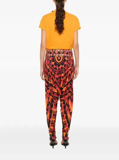 Pucci Manuba Print Pants In Black